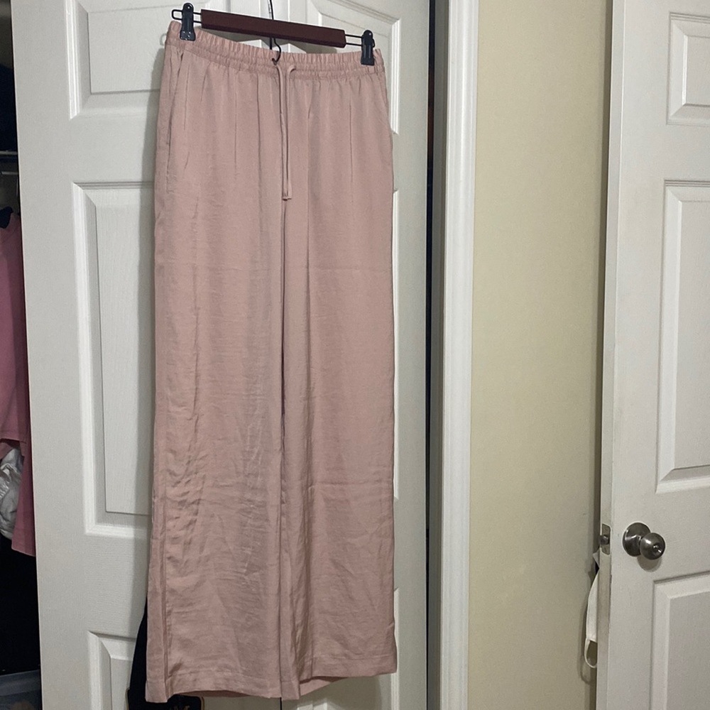 Wide Leg Satin Pants